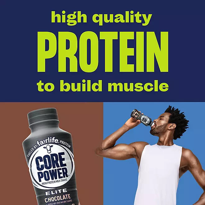 Fairlife Core Power Elite 42g Protein Shake, Chocolate, 14 fl. oz, 10 pack