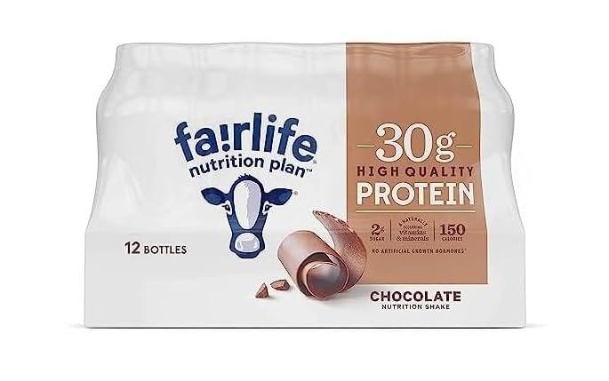 Fairlife Nutrition Plan High Protein Chocolate 30g Shake, Gelatin Free, 11.5fl.oz (12 Pack)