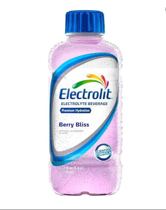 Electrolit Electrolyte Hydration & Recovery Drink, 21oz, Berry Bliss, 12 Pack