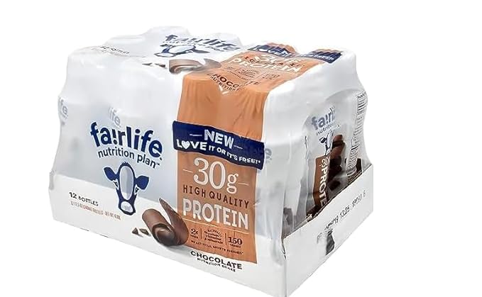 Fairlife Nutrition Plan High Protein Chocolate 30g Shake, Gelatin Free, 11.5fl.oz (12 Pack)