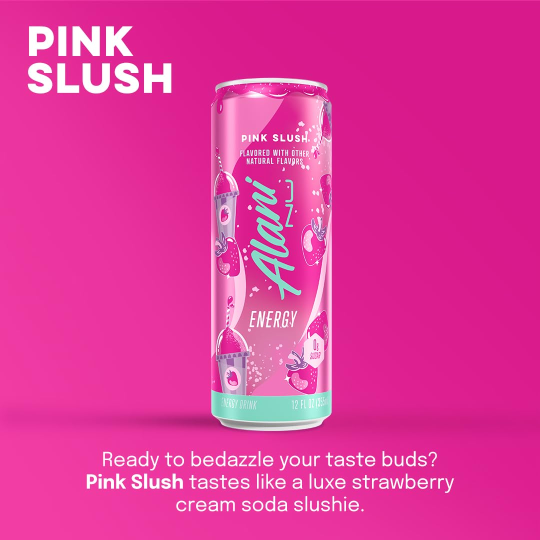 Alani Nu PINK SLUSH Sugar-Free Energy Drink (12 Pack)