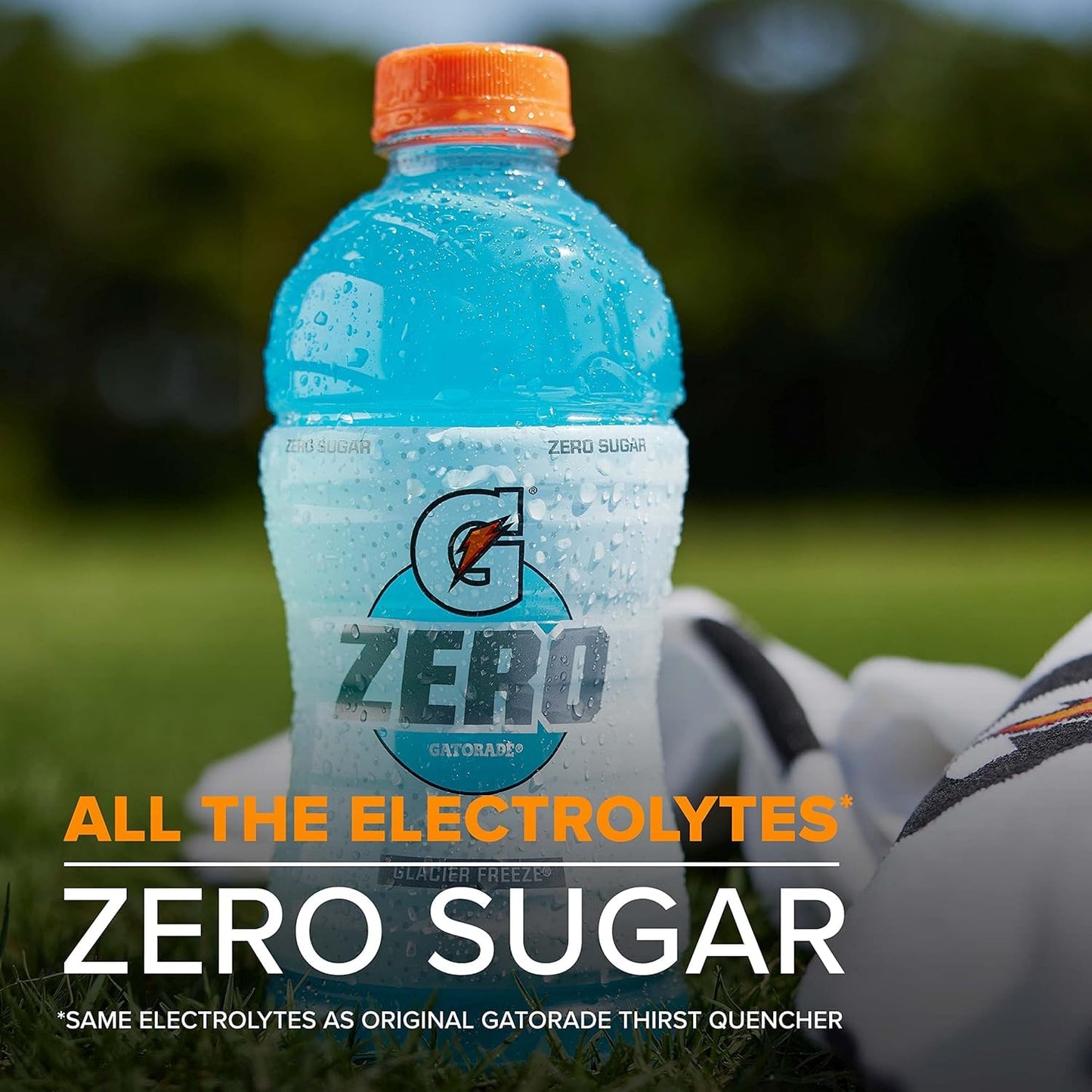 Gatorade Thirst Quencher Zero Sugar Sports Drink, Orange, Electrolytes for Rehydration  12oz Bottles, 12 Pack