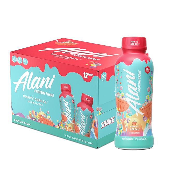 Alani Nu Fit Shake Protein Shake - Fruity Cereal - Gluten Free (12 Pack)