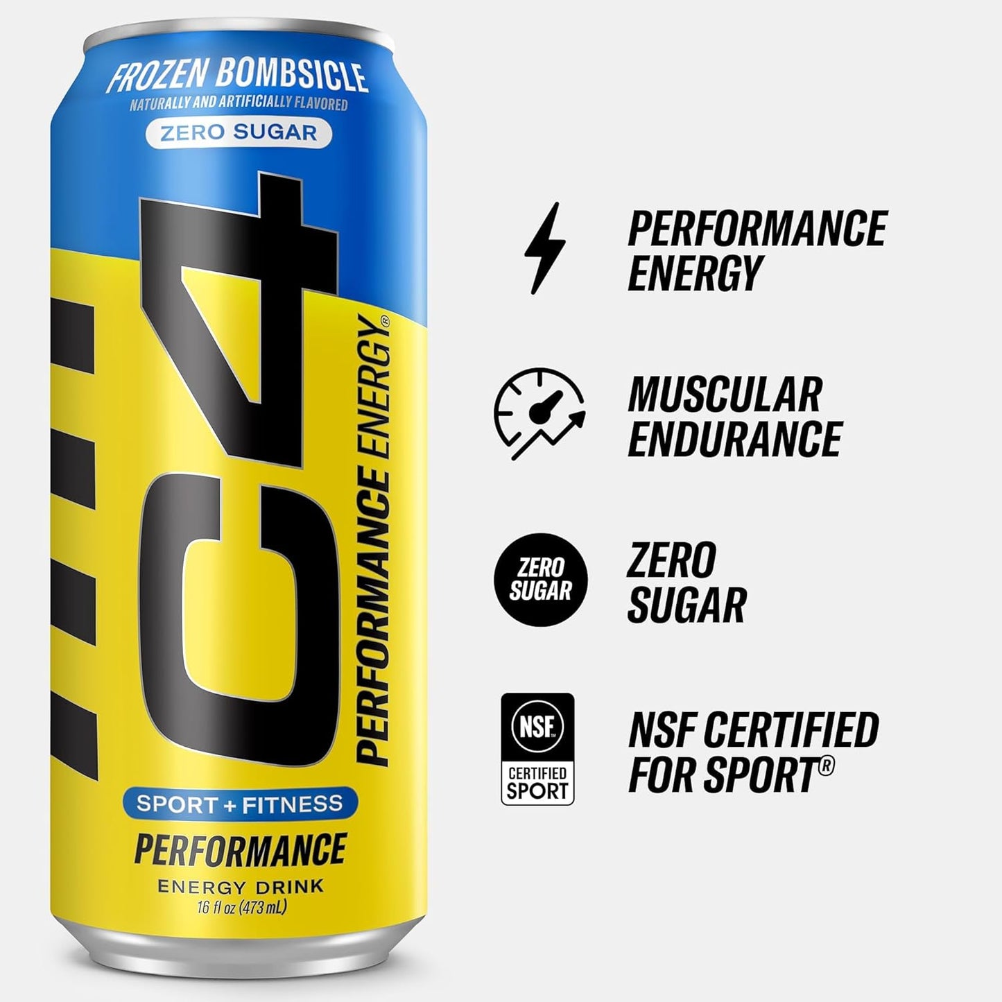 Cellucor C4 Energy Drink | Frozen Bombsicle  | Pre Workout | 16 Fl Oz (12 Pack)