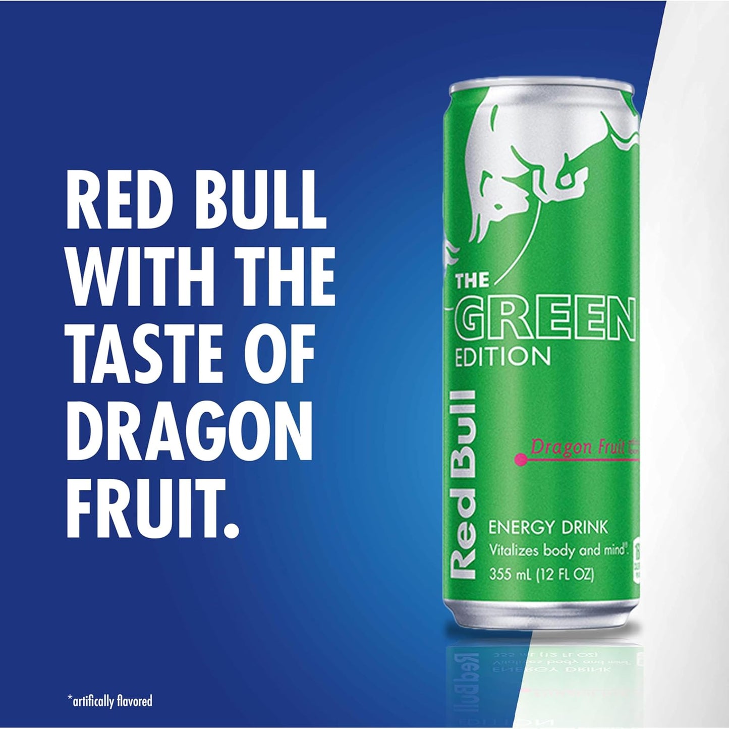 Red Bull Green Edition Energy Drink, Dragon Fruit, 114mg Caffeine, 12 fl oz Can Pack of 24 Cans