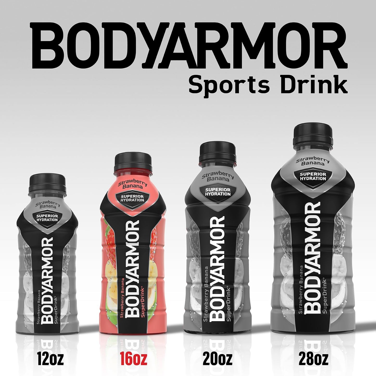 BODYARMOR Sports Drink - Strawberry Banana - 12 Pack - Electrolyte Hydration