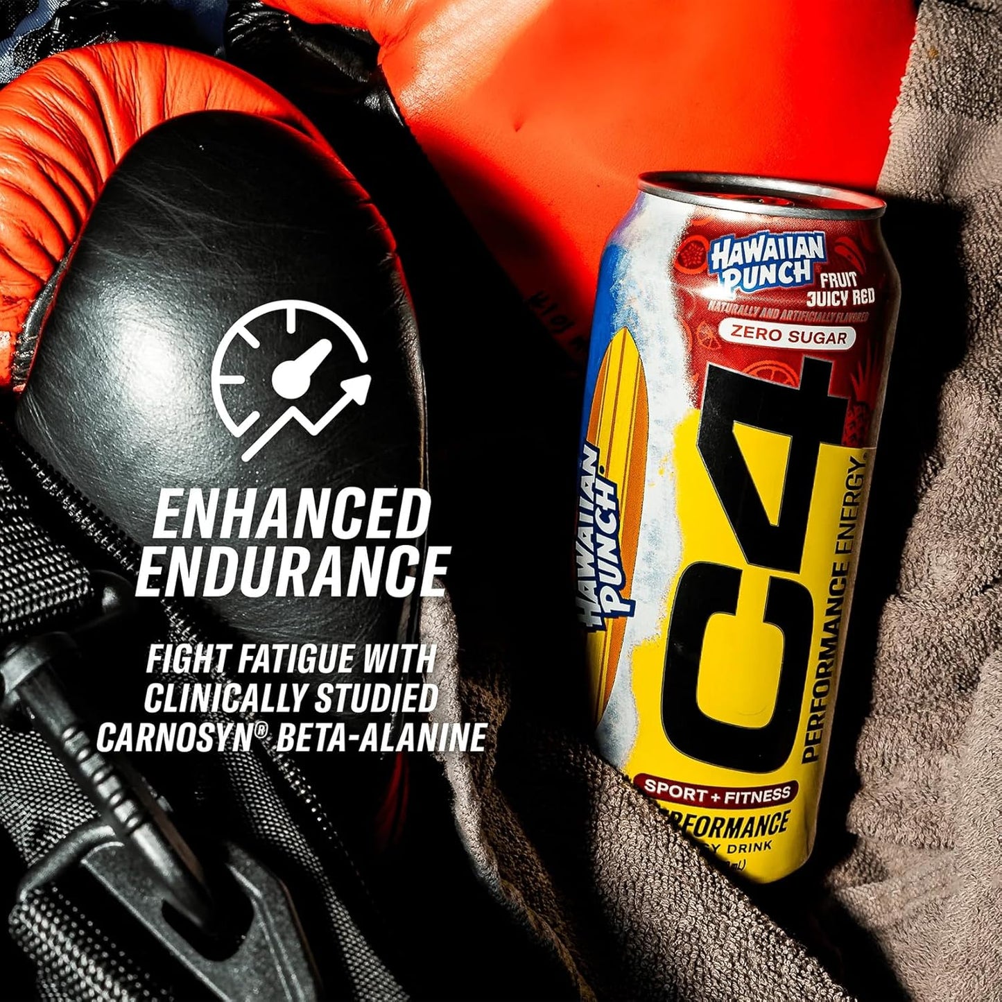 Cellucor C4 Performance Energy Drink | HAWAIIAN PUNCH | Preworkout | 16 Fl Oz (12 Pack)