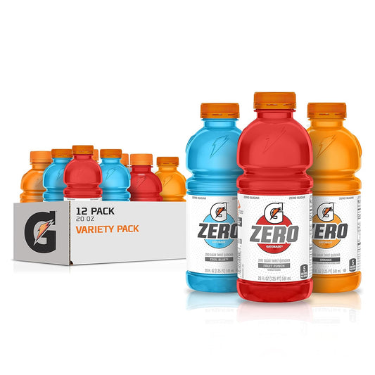 Gatorade Thirst Quencher, Variety Pack, 12 Fl Oz (Pack of 12)