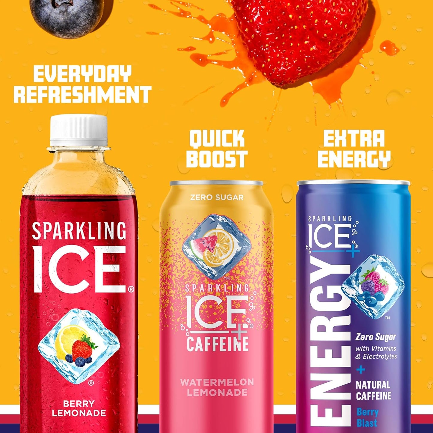 Sparkling Ice Berry Lemonade 17 oz 12 pack