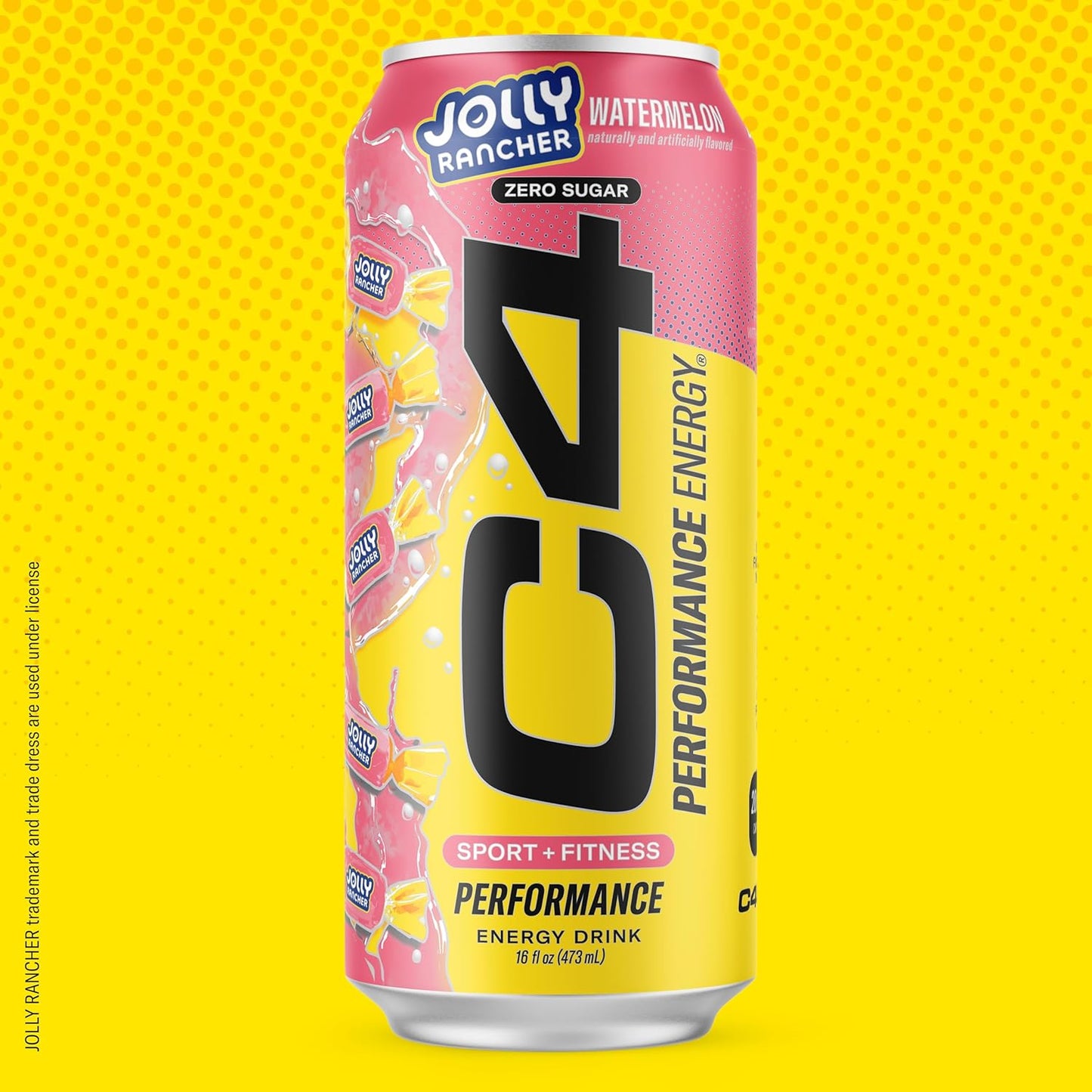 Cellucor C4 Performance Energy Drink | JOLLY RANCHER Watermelon | Preworkout | 16 Fl Oz (12 Pack)