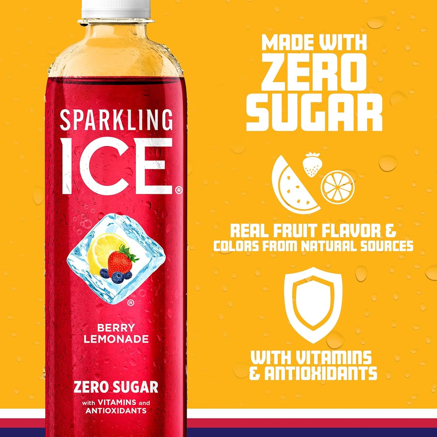 Sparkling Ice Berry Lemonade 17 oz 12 pack