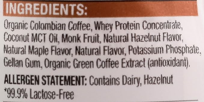 Kitu, Super Coffee Protein MCT Oil Hazelnut, 12 Fl Oz 12 Pack