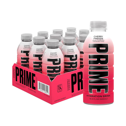 Prime Hydration Drink, Cherry Freeze Limited Time Only, 16.9 fl oz peak of 12