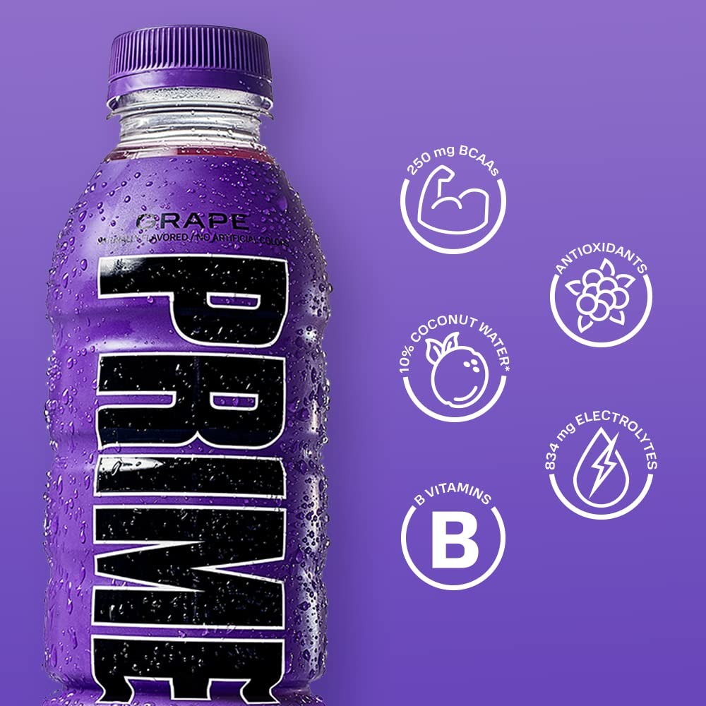 Prime Hydration - Grape - 16.9oz - peak of 12