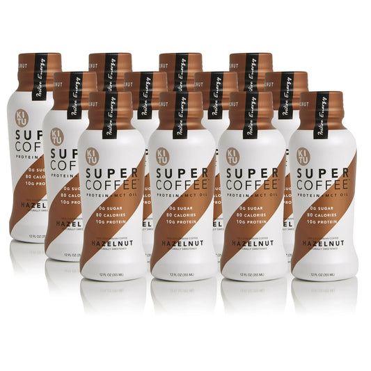 Kitu, Super Coffee Protein MCT Oil Hazelnut, 12 Fl Oz 12 Pack