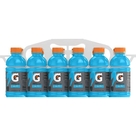 Gatorade Thirst Quencher, Cool Blue, 12 Ounce Bottles (Pack of 12)