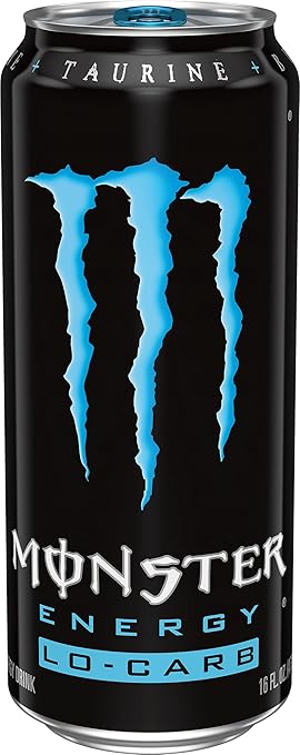 Monster Energy, Lo-Carb Monster, Low Carb Energy Drink, 16 Ounce (Pack of 15)