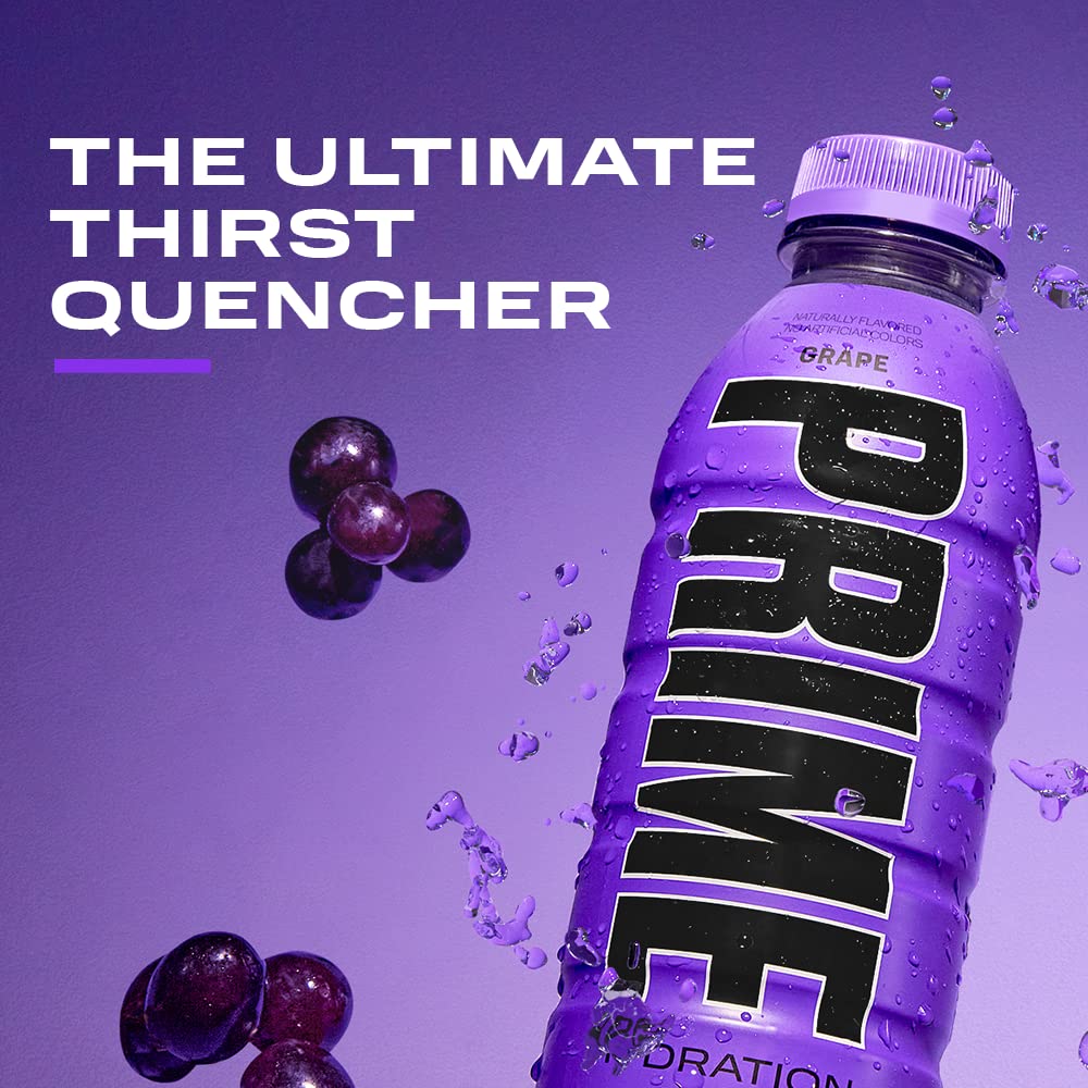 Prime Hydration - Grape - 16.9oz - peak of 12